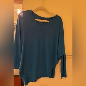 Soft Surroundings Teal Long Sleeve Top